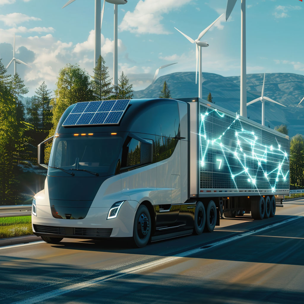Our investments include the development and installation of charging infrastructure for heavy vehicles, supporting the transition to electric transportation and reducing emissions in the logistics and transport sectors.